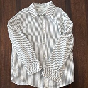 H&M Black and White Striped Shirt